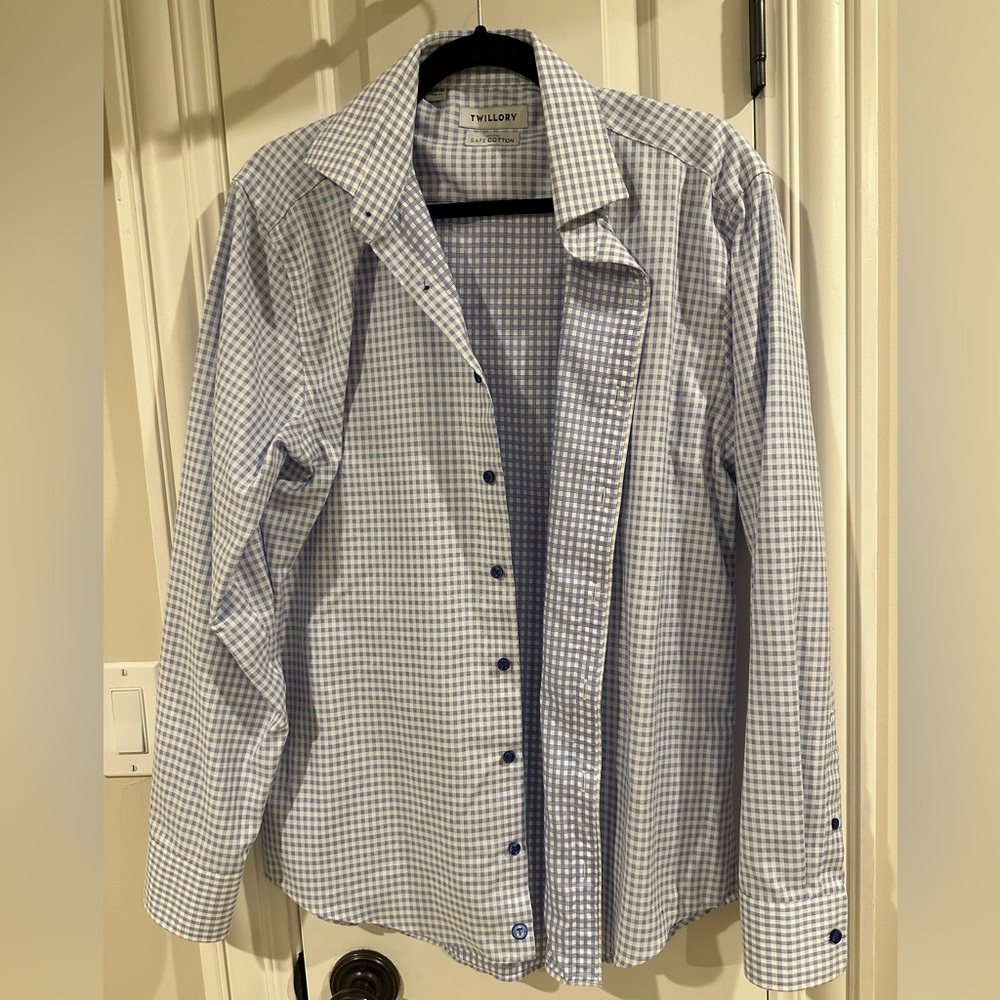 Twillory SafeCotton Trim Fit Non-Iron Dress Shirt (16, 34/35)